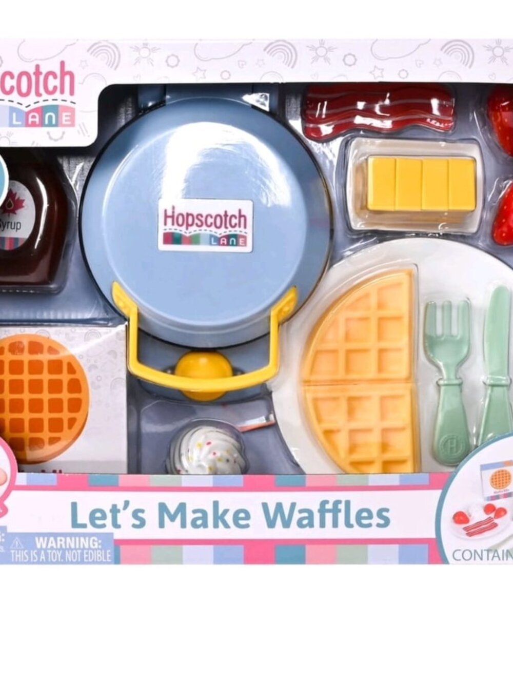 Hopscotch Lane Let’s Make Waffles Make & Play Set for Children Ages 3 and up New